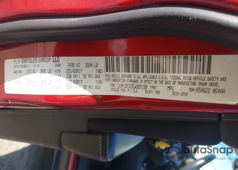 2014 Jeep Cherokee Latitude из США, поврежденный, VIN 1C4PJMCS5EW287159